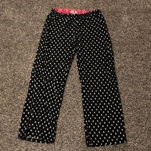 PLAYBOY Black and White Pajama Bottoms